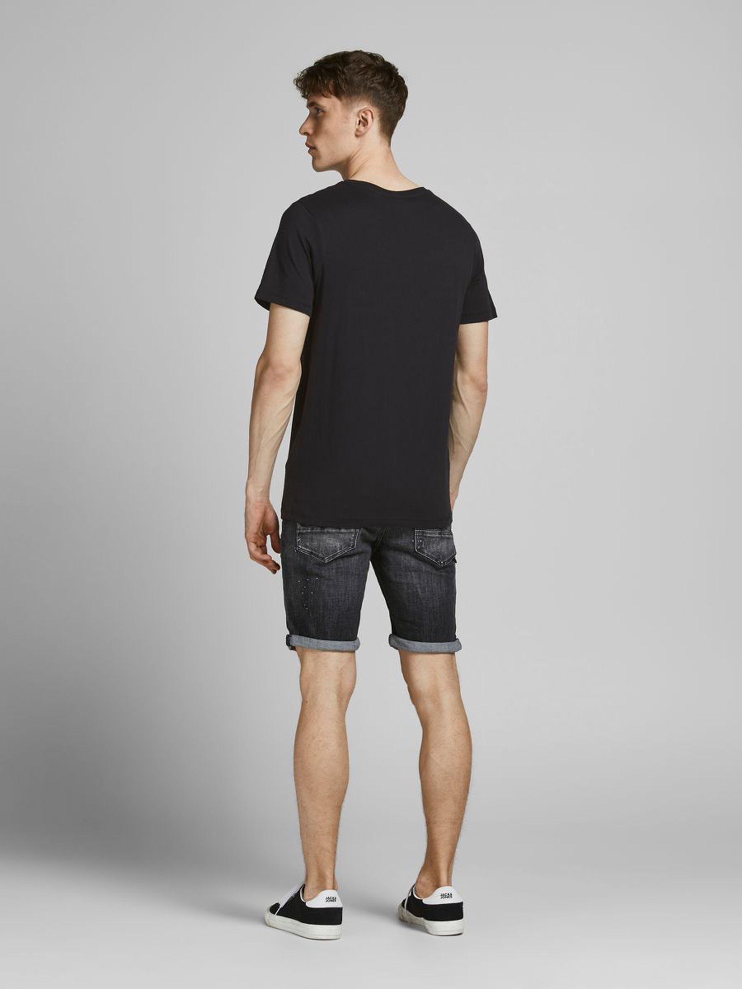 Jack Jones Erkek T-Shirt 12177533 Black