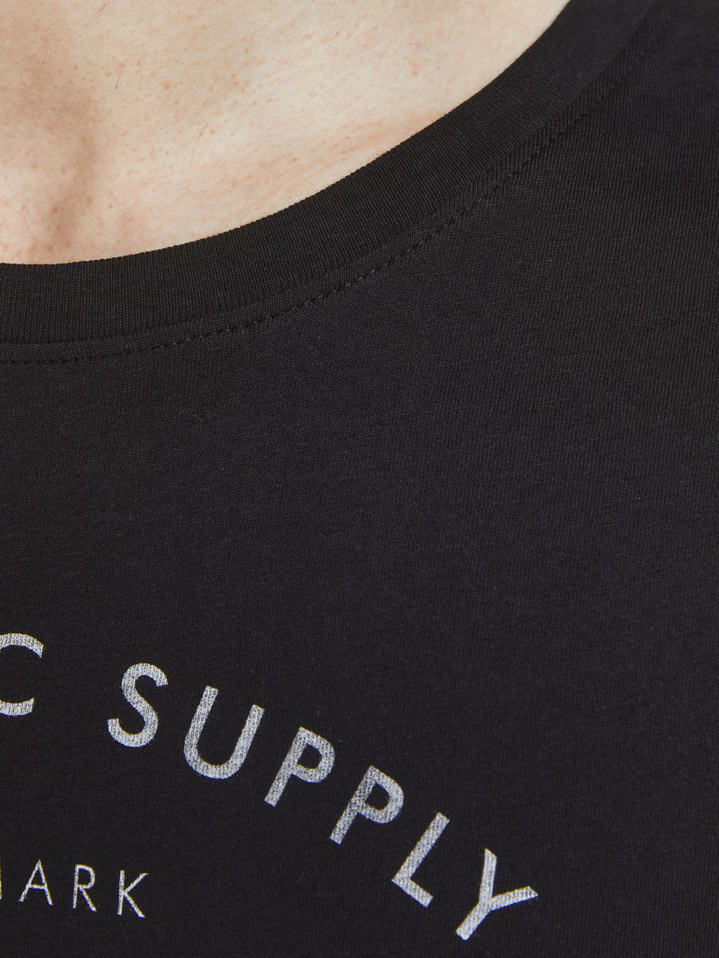 Jack Jones Erkek T-Shirt 12177533 Black