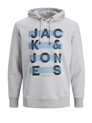 Jack Jones Erkek S-Shirt 12178352 Light Grey Melange