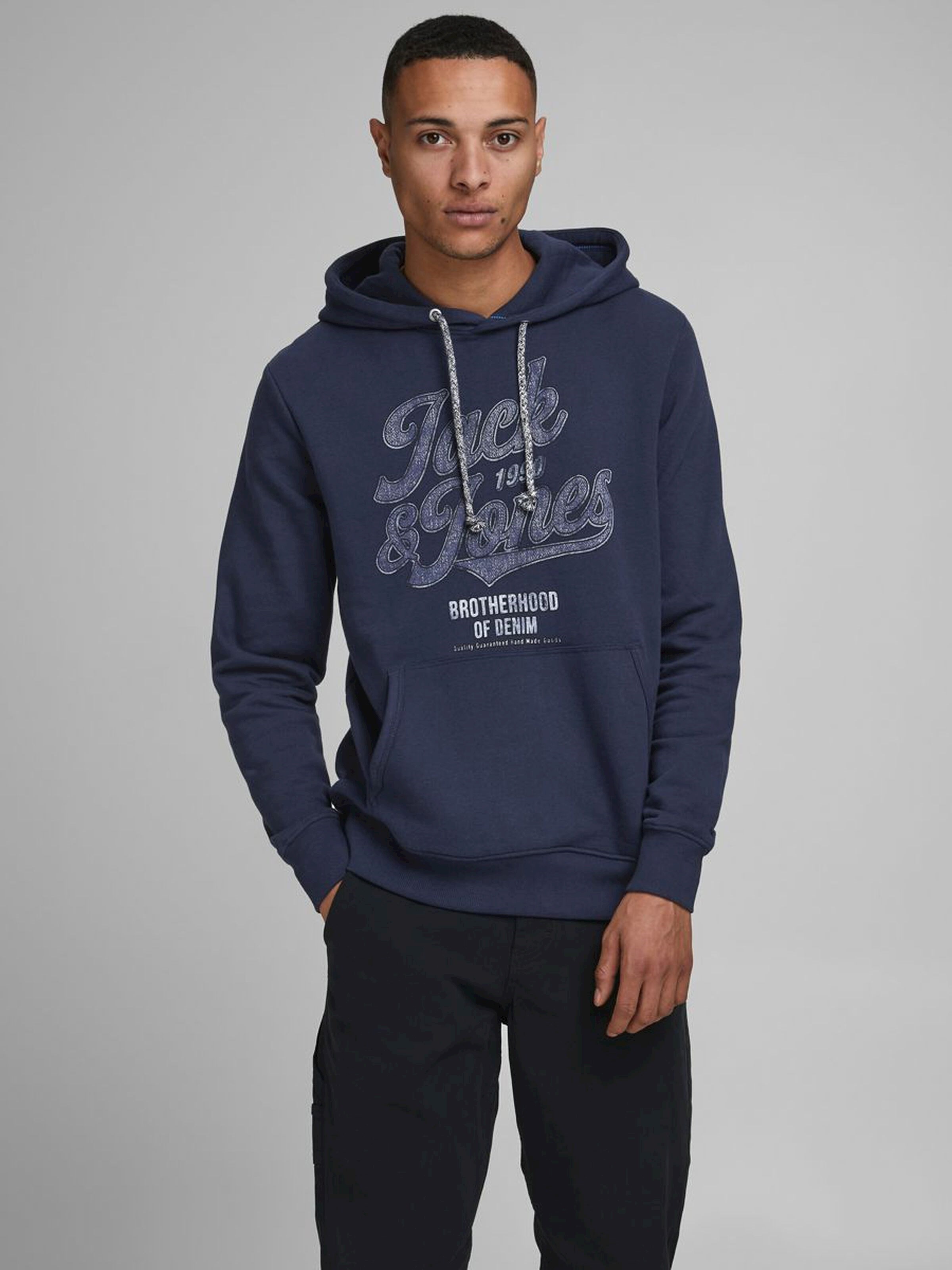 Jack Jones Erkek S-Shirt 12178449 Navy Blazer