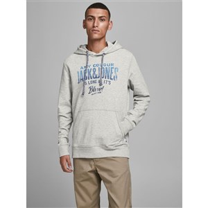 Jack Jones Erkek S-Shirt 12178449 Cool Grey