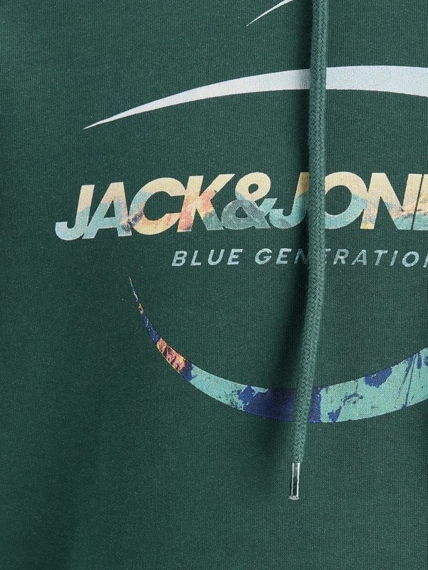 Jack Jones Erkek S-Shirt 12178519 Trekking Green