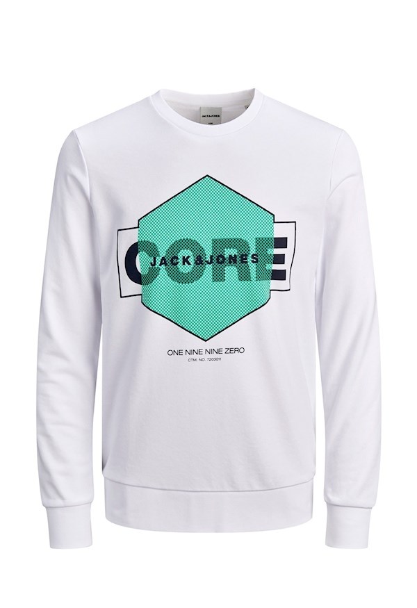 Jack Jones Erkek S-Shirt 12180200 White