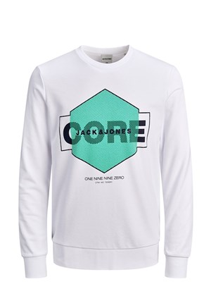 Jack Jones Erkek S-Shirt 12180200 White