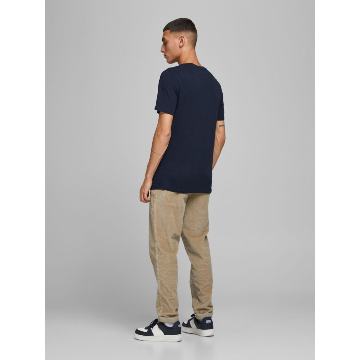Jack Jones Erkek T-Shirt 12180867 Navy Blazer