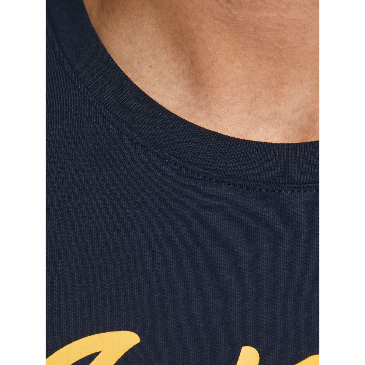 Jack Jones Erkek T-Shirt 12180867 Navy Blazer