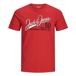 Jack Jones Erkek T-Shirt 12180867 True Red