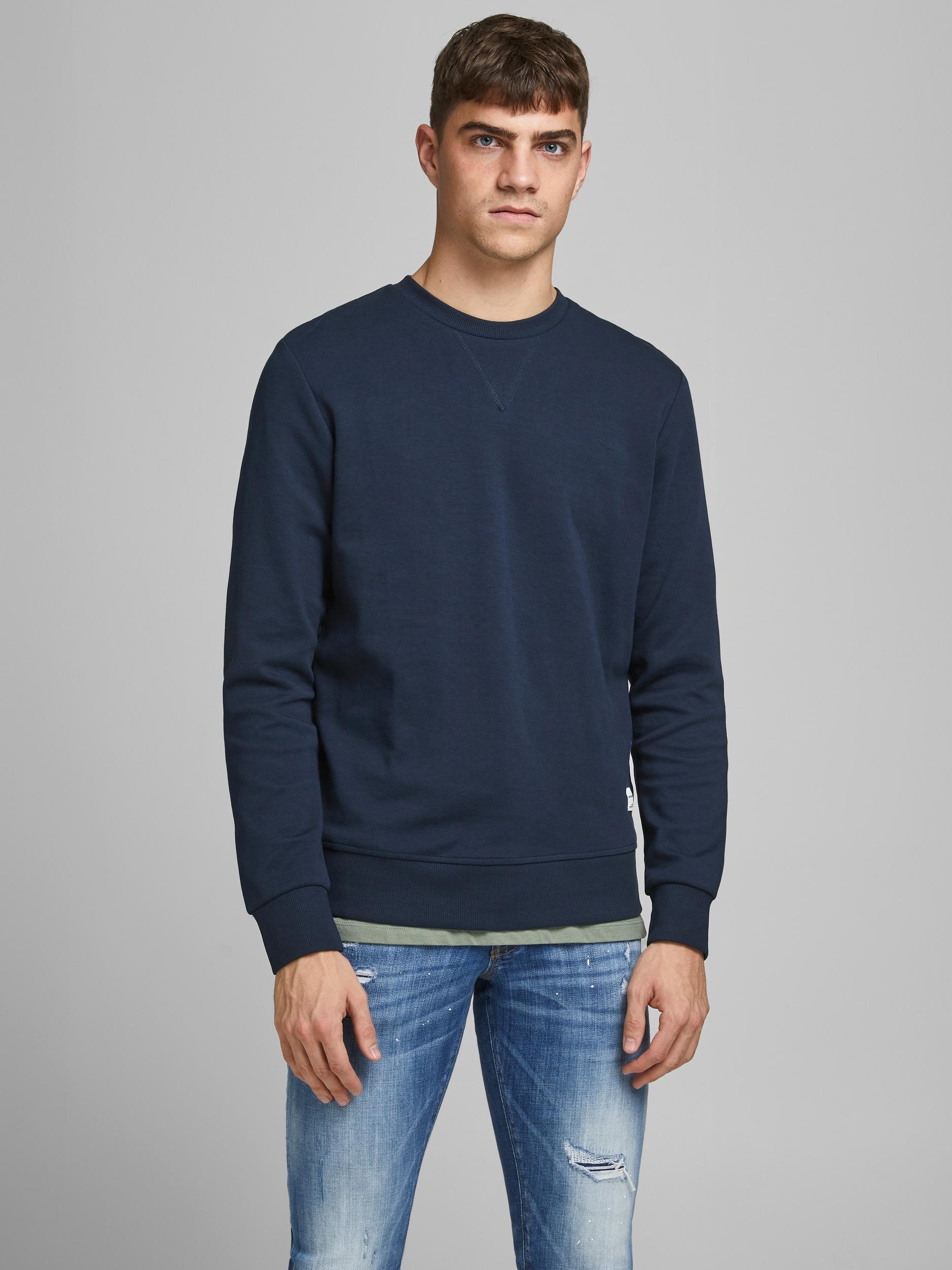 Jack Jones Erkek S-Shirt 12181903 Navy Blazer
