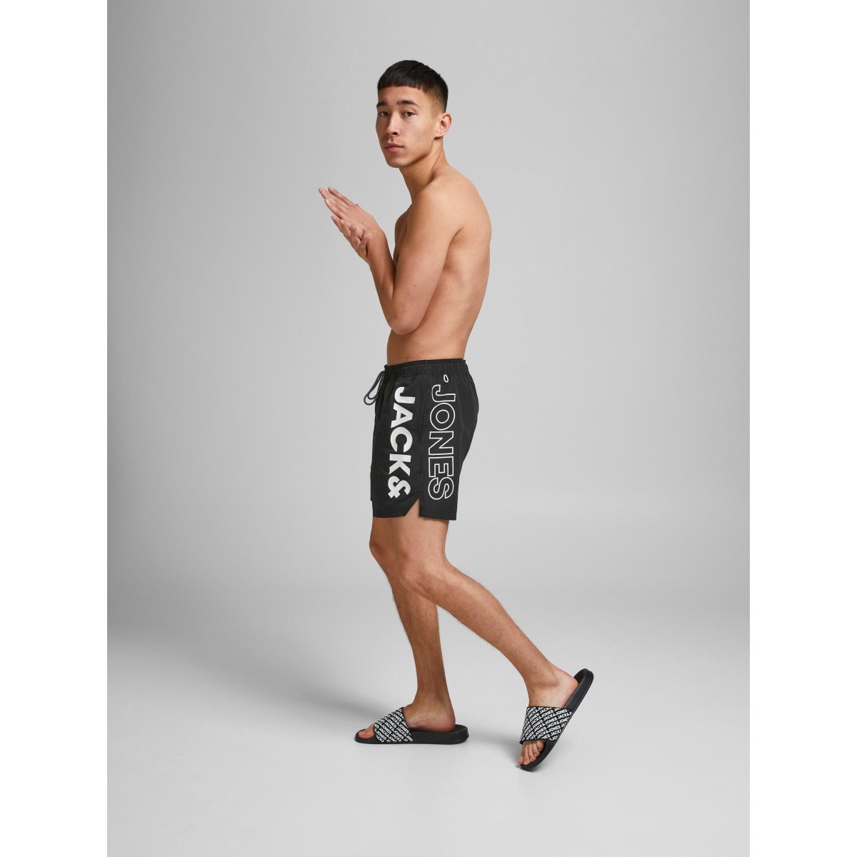 Jack Jones Erkek Deniz Şortu 12183806 Black