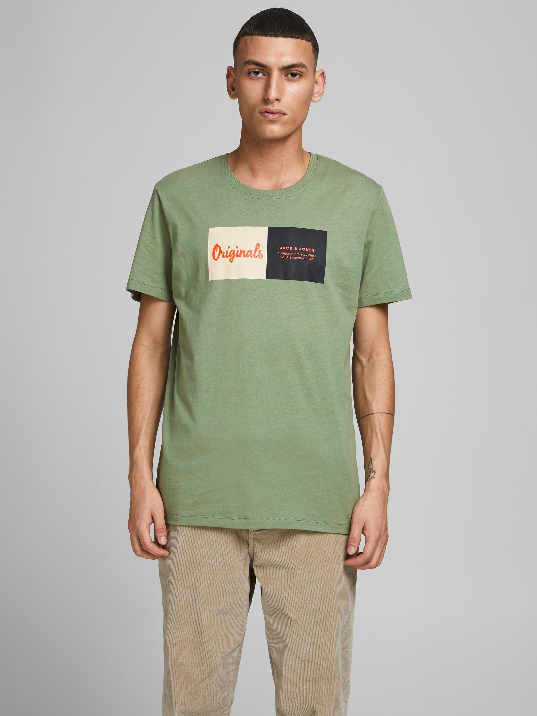 Jack Jones Erkek T-Shirt 12185595 Sea Spray