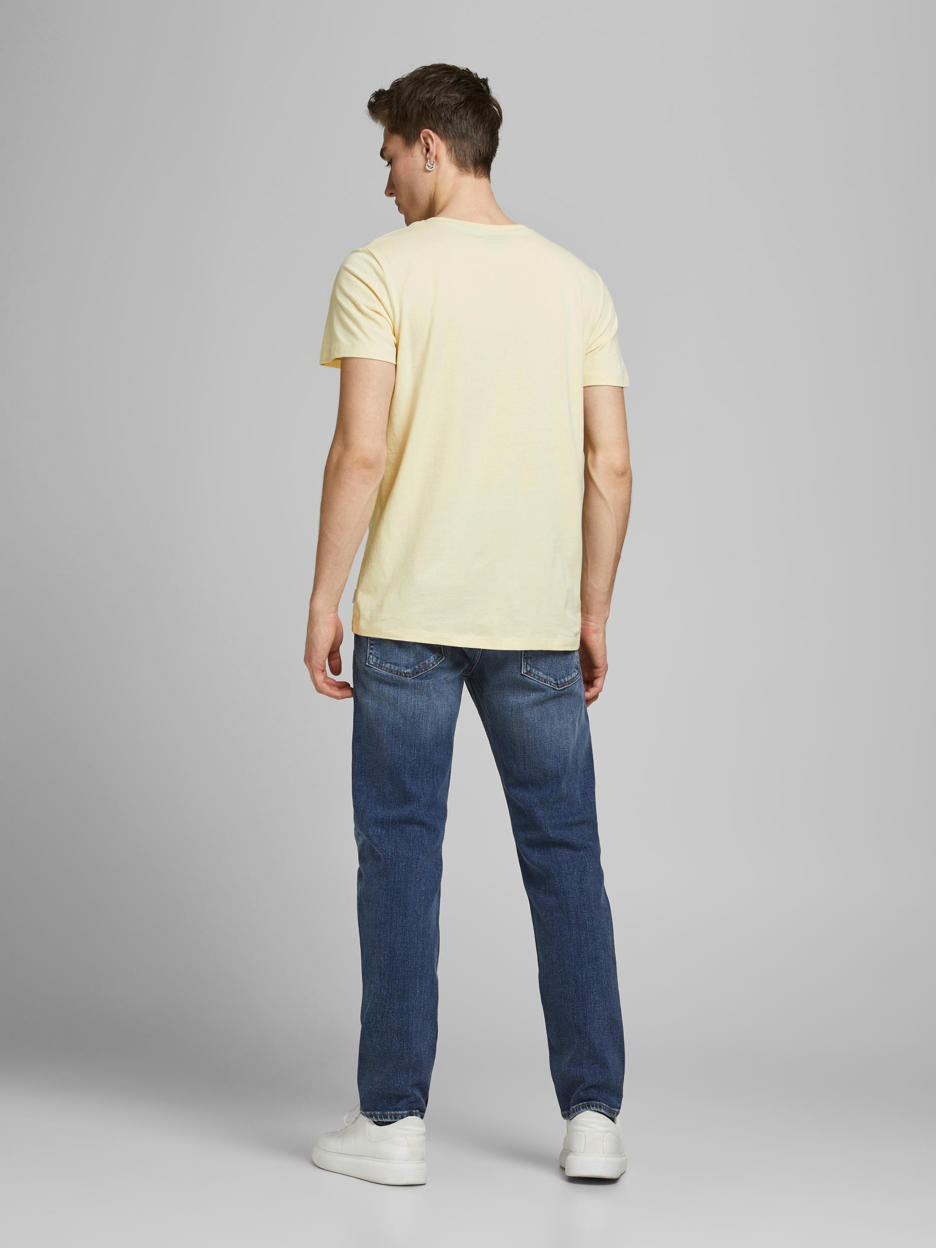 Jack Jones Erkek T-Shirt 12185595 Seedpearl