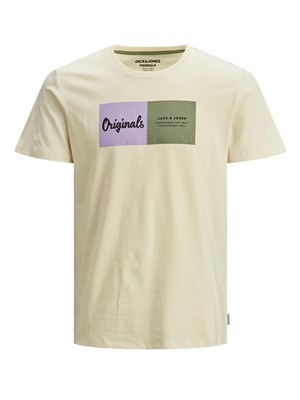 Jack Jones Erkek T-Shirt 12185595 Seedpearl