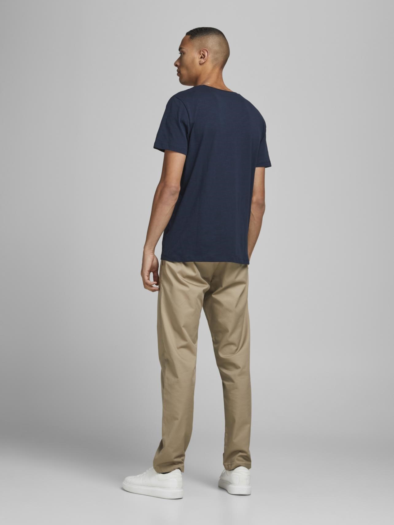 Jack Jones Erkek T-Shirt 12186282 Navy Blazer