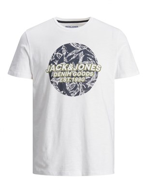 Jack Jones Erkek T-Shirt 12186282 White
