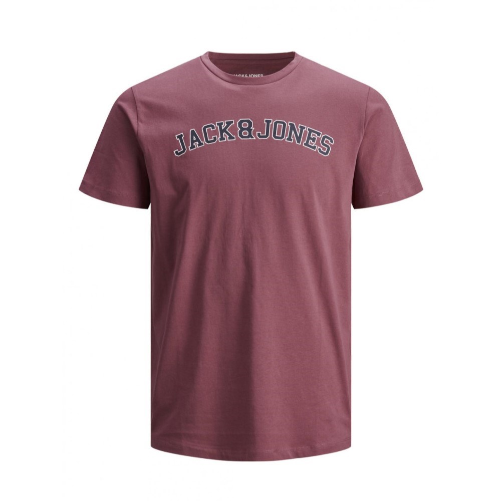 Jack Jones Erkek T-Shirt 12186317 Hawthorn Rose