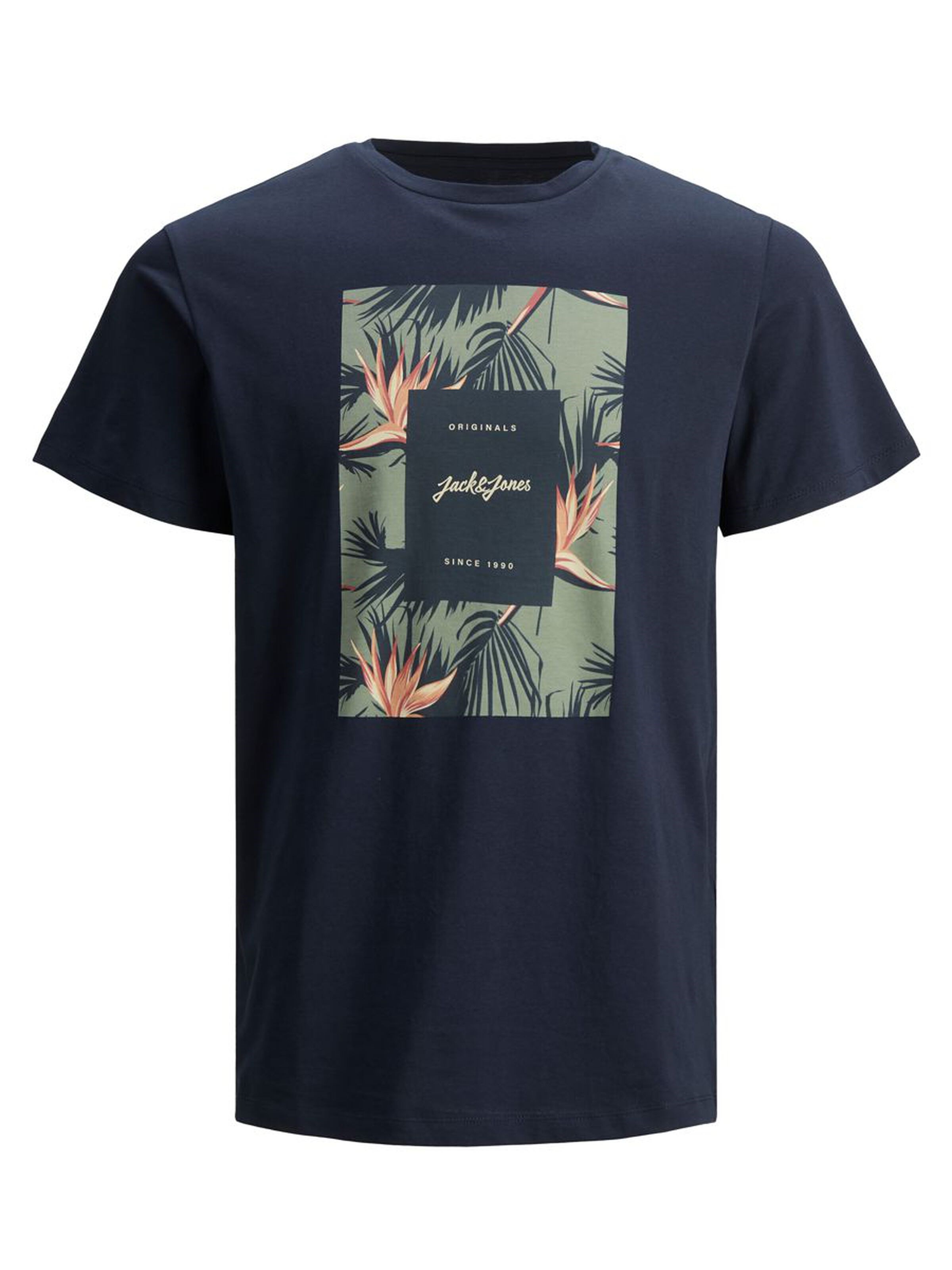 Jack Jones Erkek T-Shirt 12186330 Navy Blazer