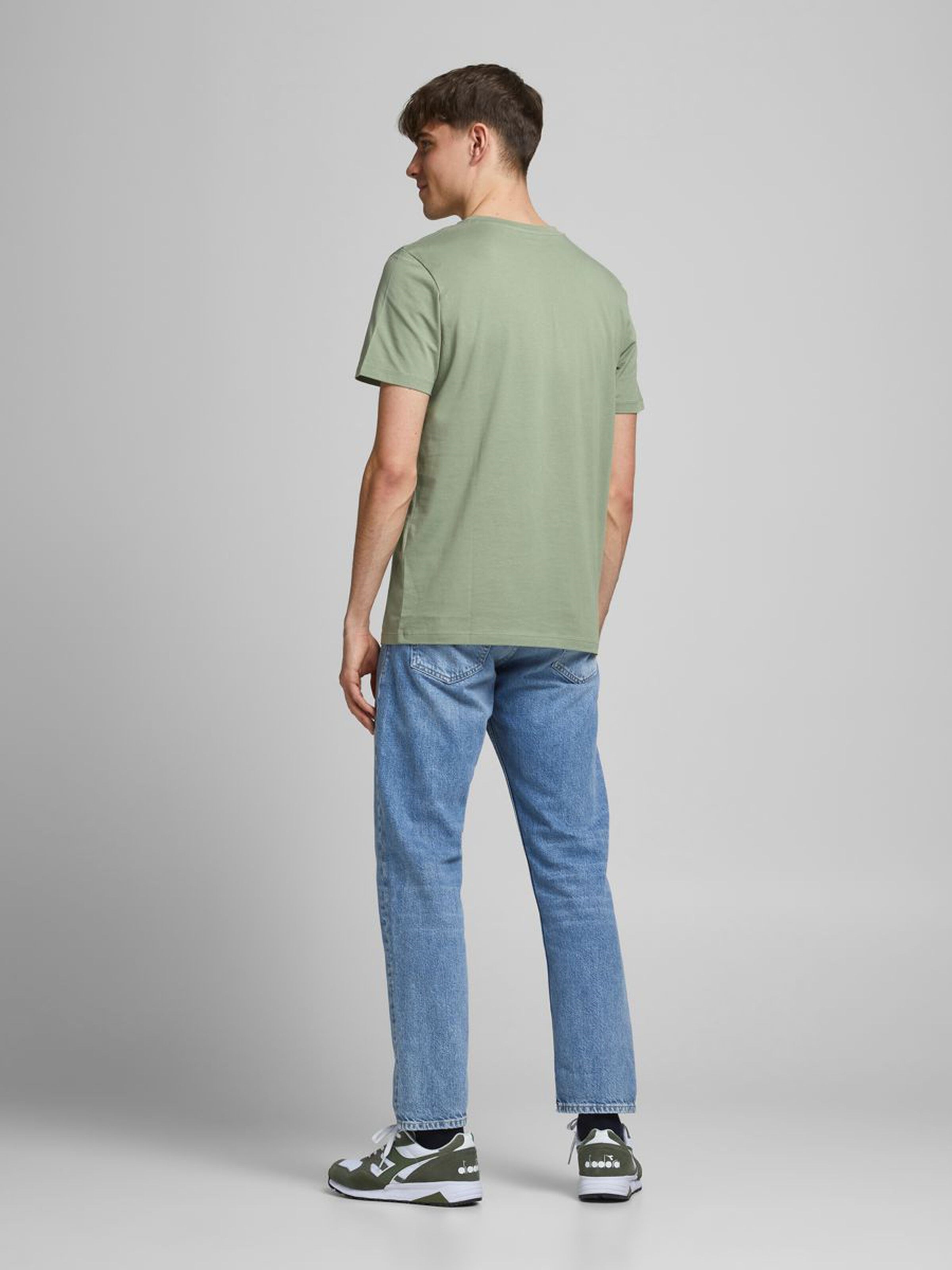 Jack Jones Erkek T-Shirt 12186330 Sea Spray
