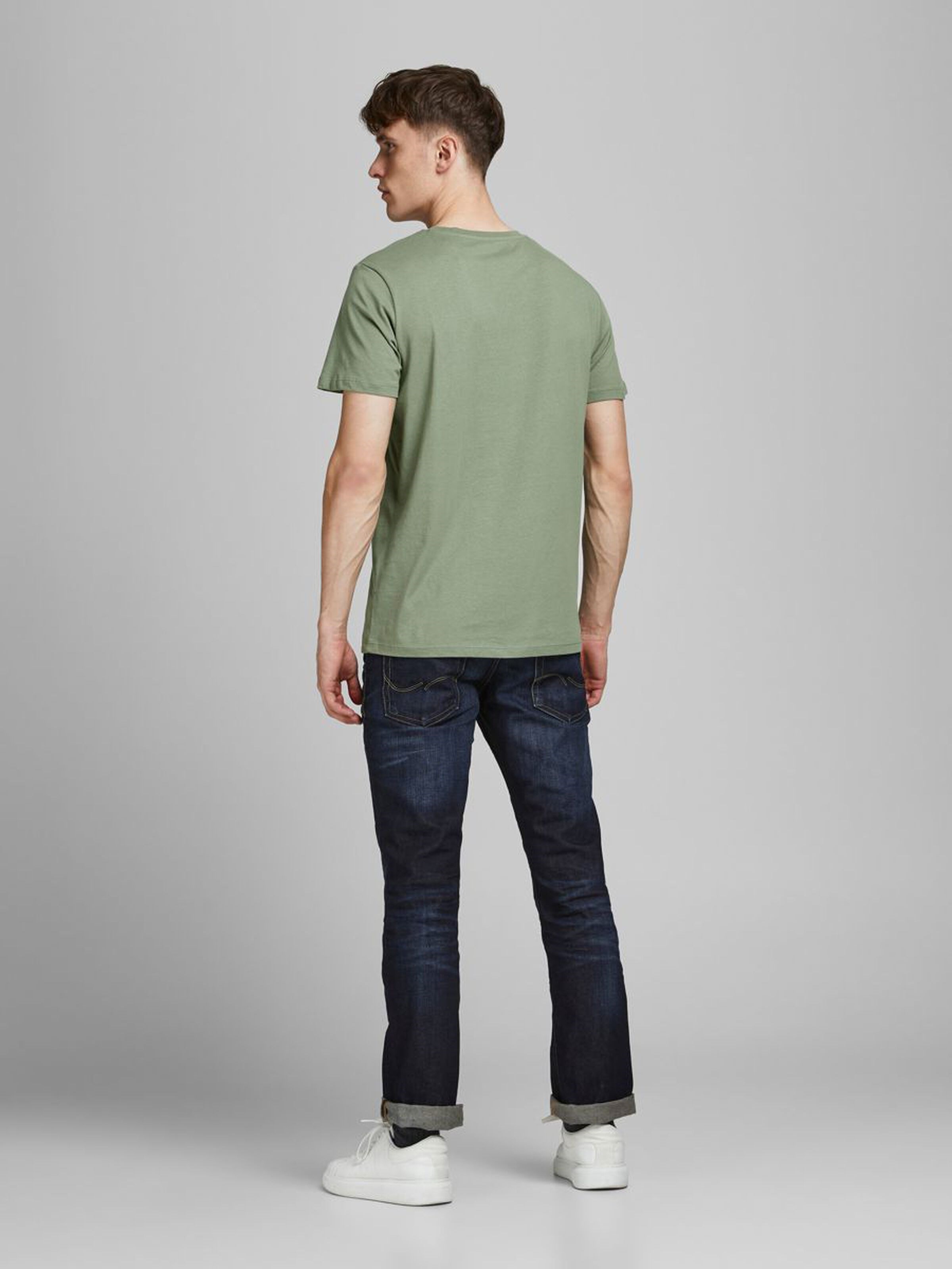 Jack Jones Erkek T-Shirt 12186404 Sea Spray