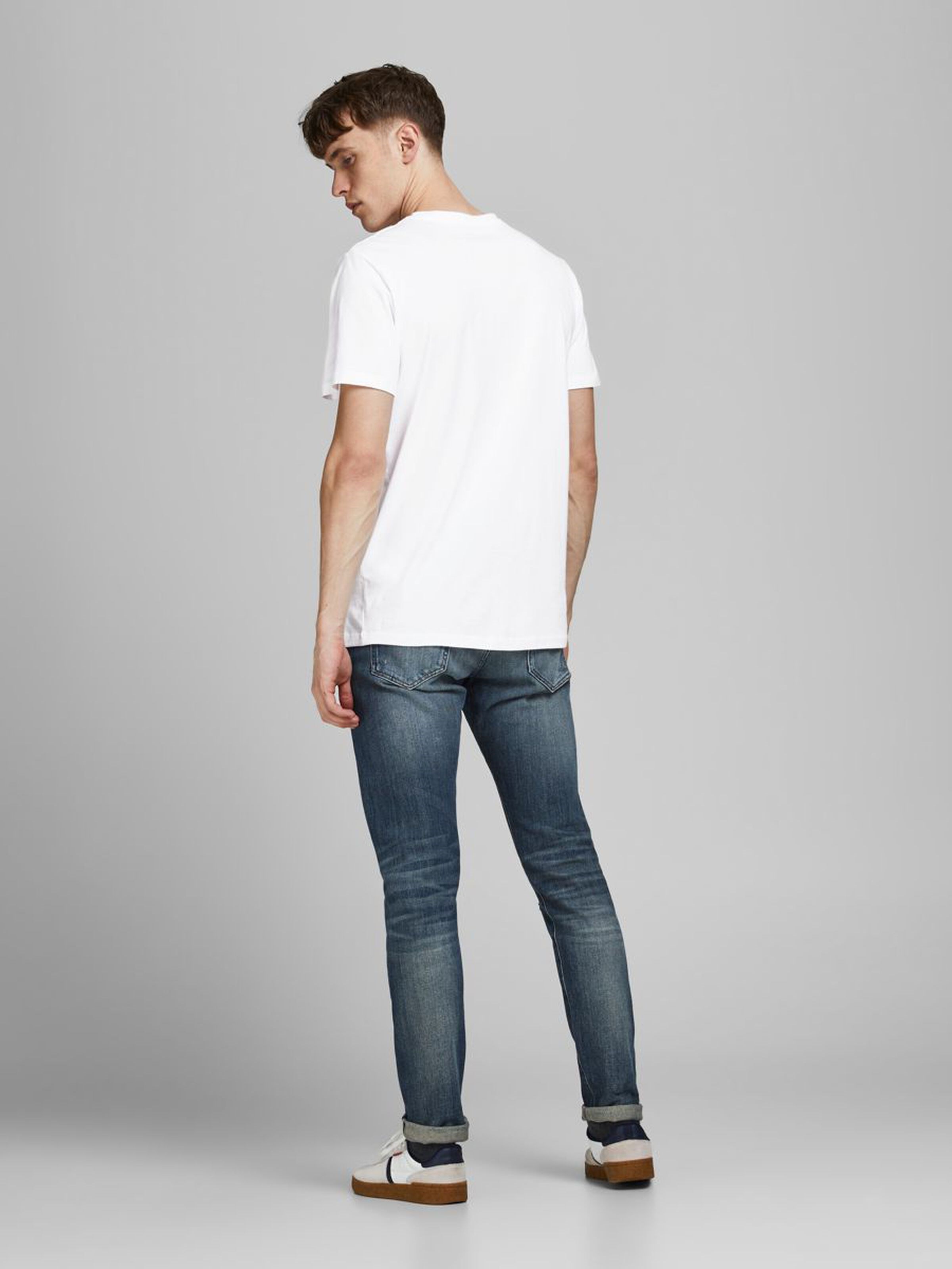 Jack Jones Erkek T-Shirt 12186404 White