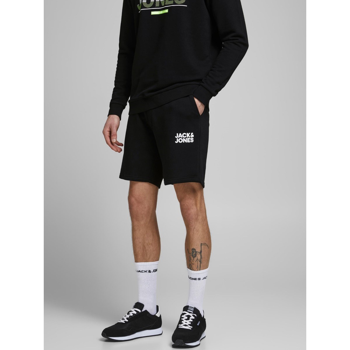 Jack Jones Erkek Şort 12186787 Black