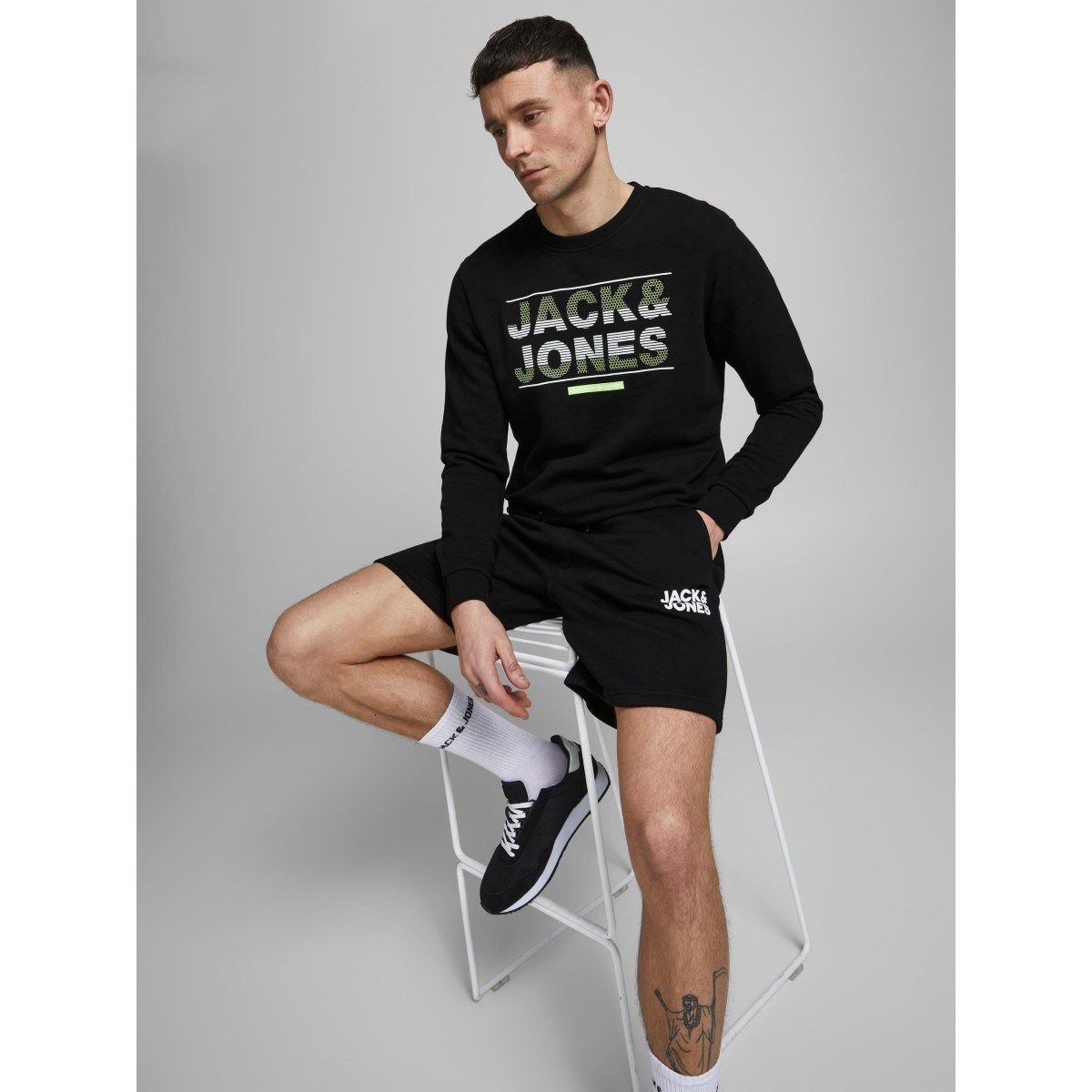 Jack Jones Erkek Şort 12186787 Black