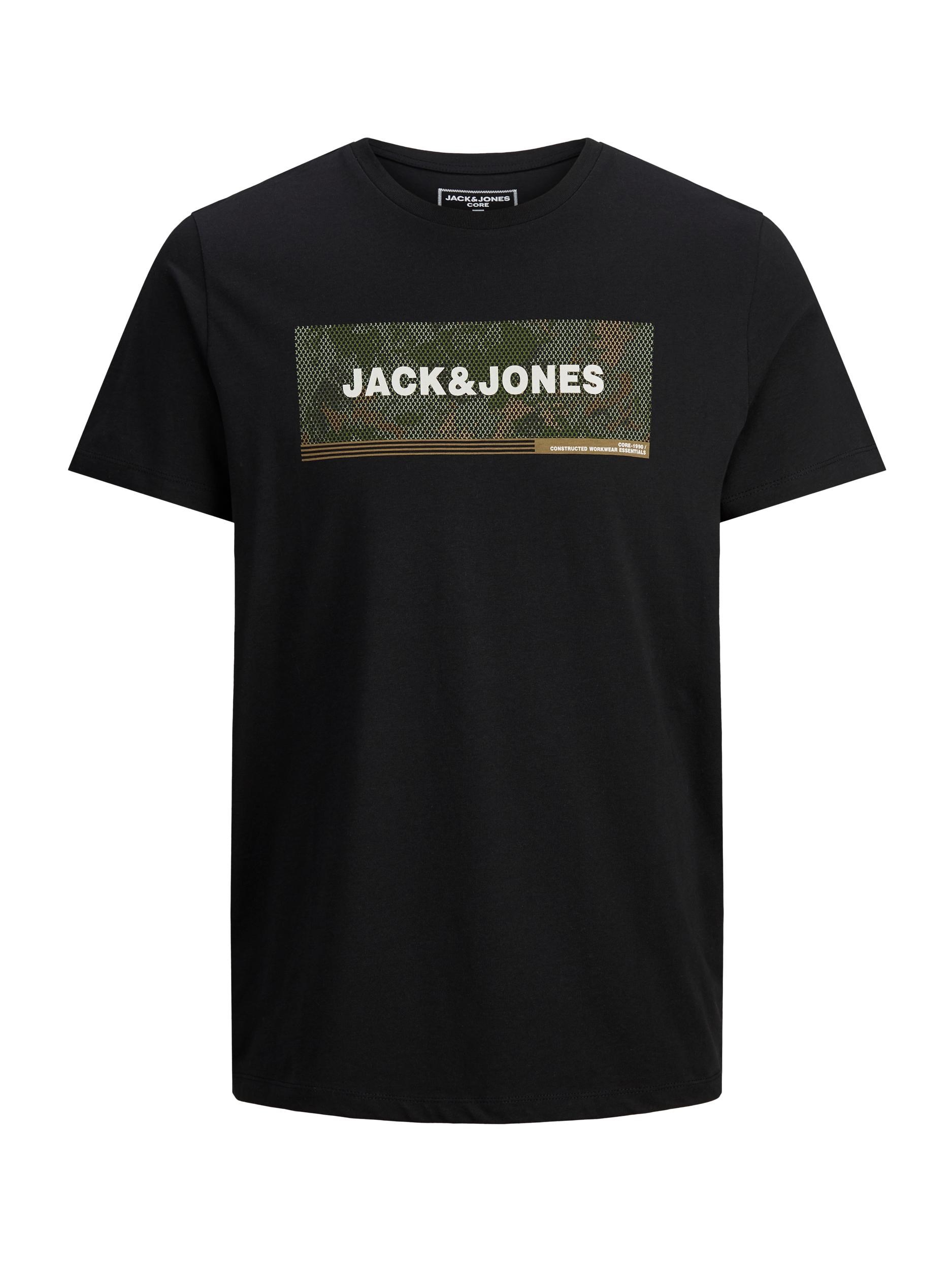 Jack Jones Erkek T-Shirt 12188029 Black
