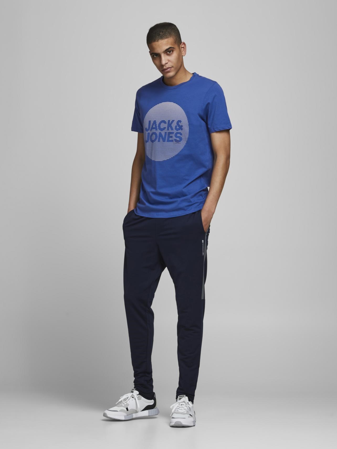 Jack Jones Erkek T-Shirt 12188039 Galaxy Blue