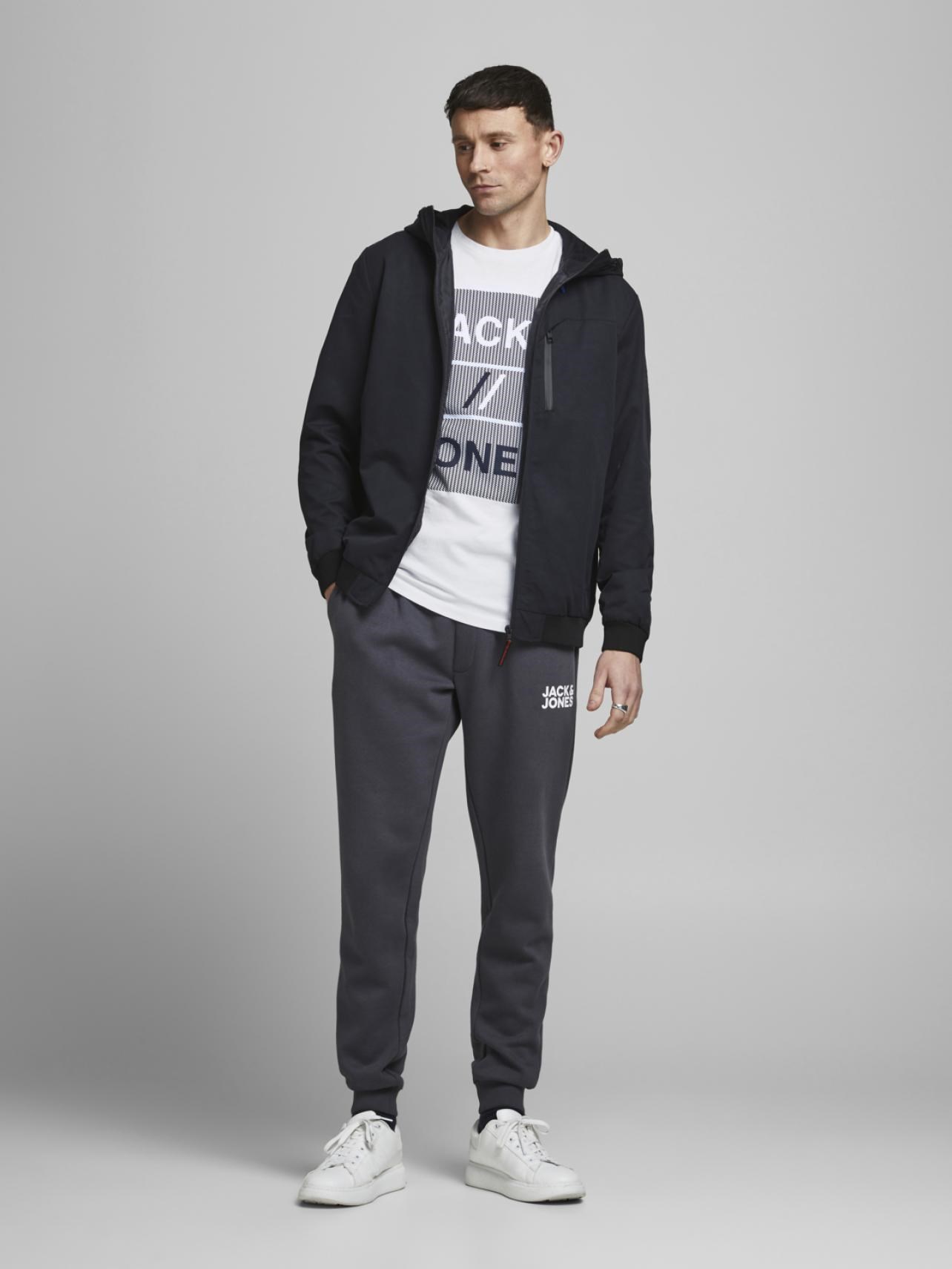 Jack Jones Erkek T-Shirt 12188039 White