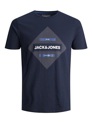 Jack Jones Erkek T-Shirt 12188039 Navy Blazer