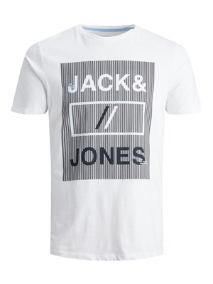 Jack Jones Erkek T-Shirt 12188039 White