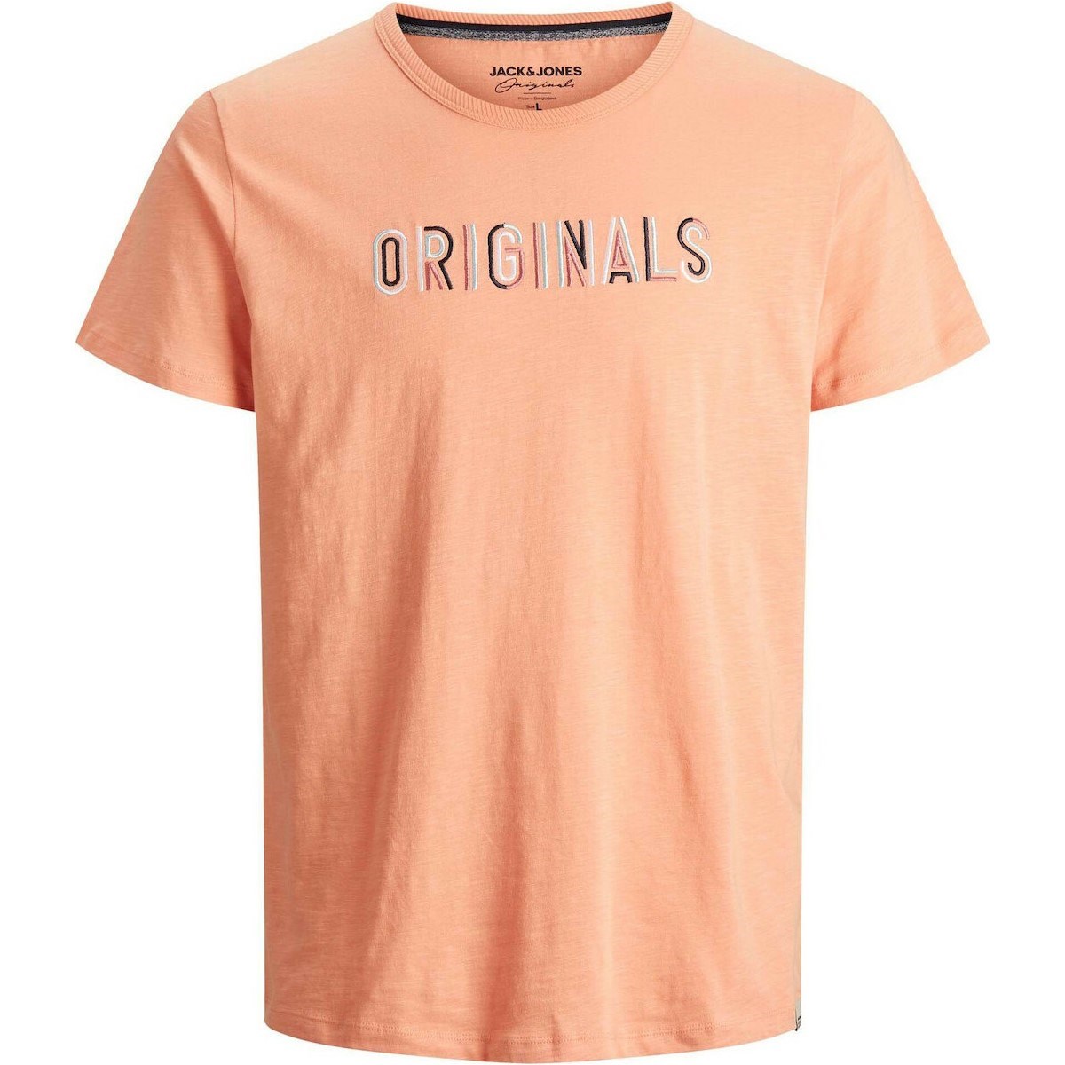 Jack Jones Erkek T-Shirt 12188461 Shell Coral