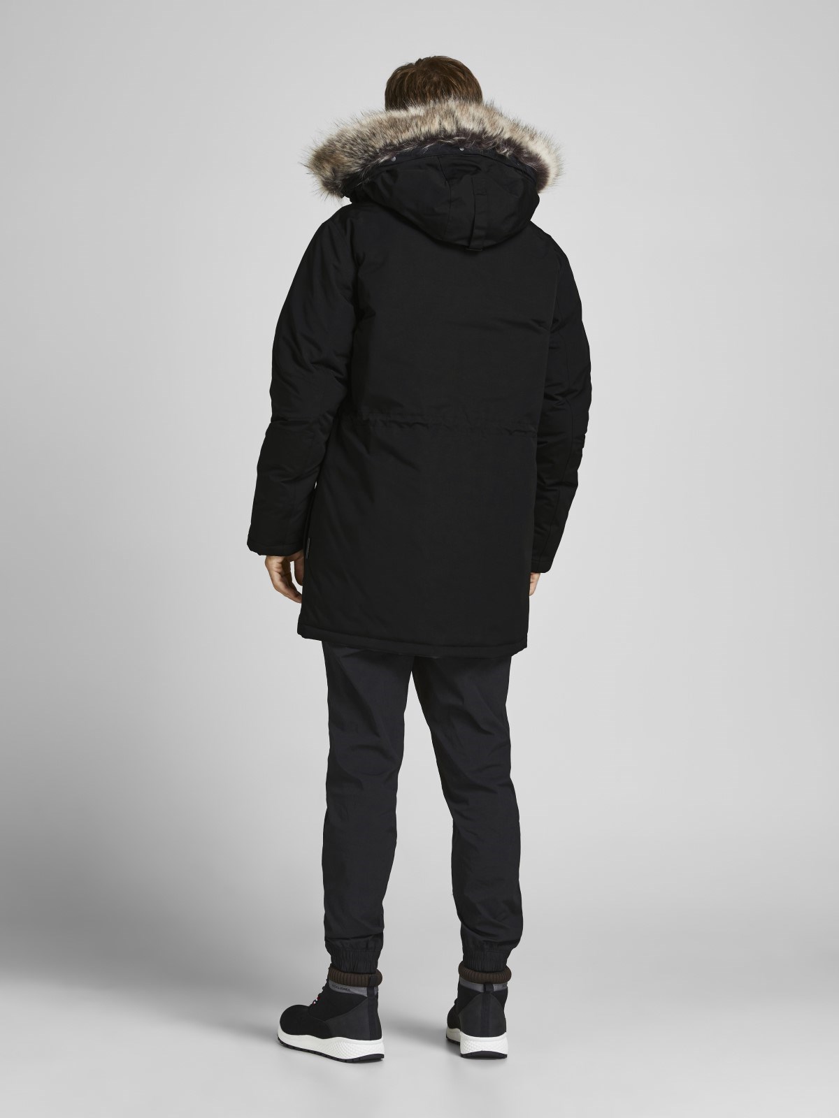 Jack Jones Erkek Parka 12190042 Black