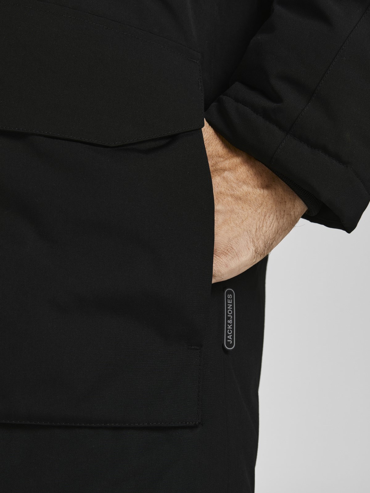 Jack Jones Erkek Parka 12190042 Black