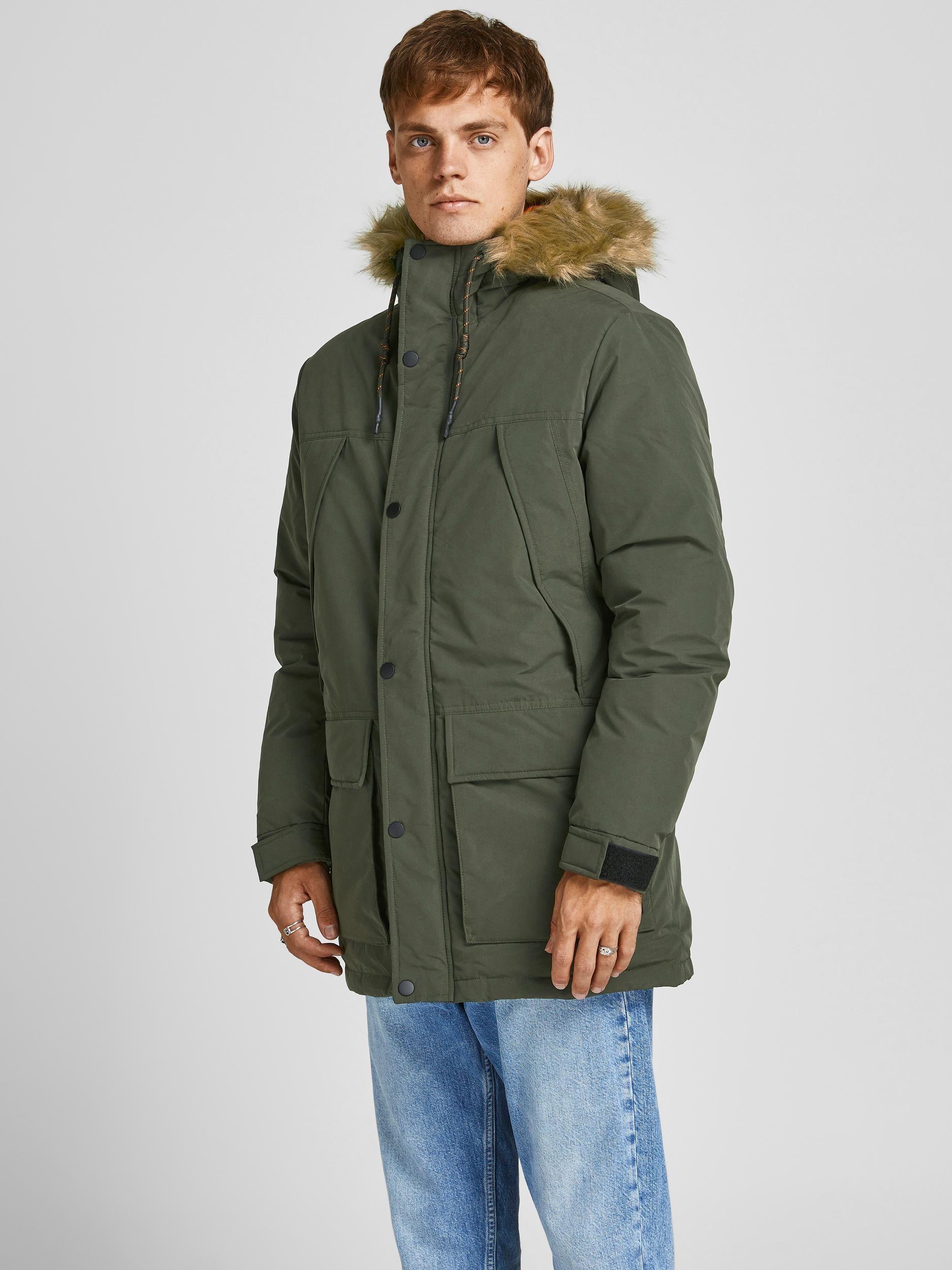 Jack Jones Erkek Parka 12190042 Forest Night