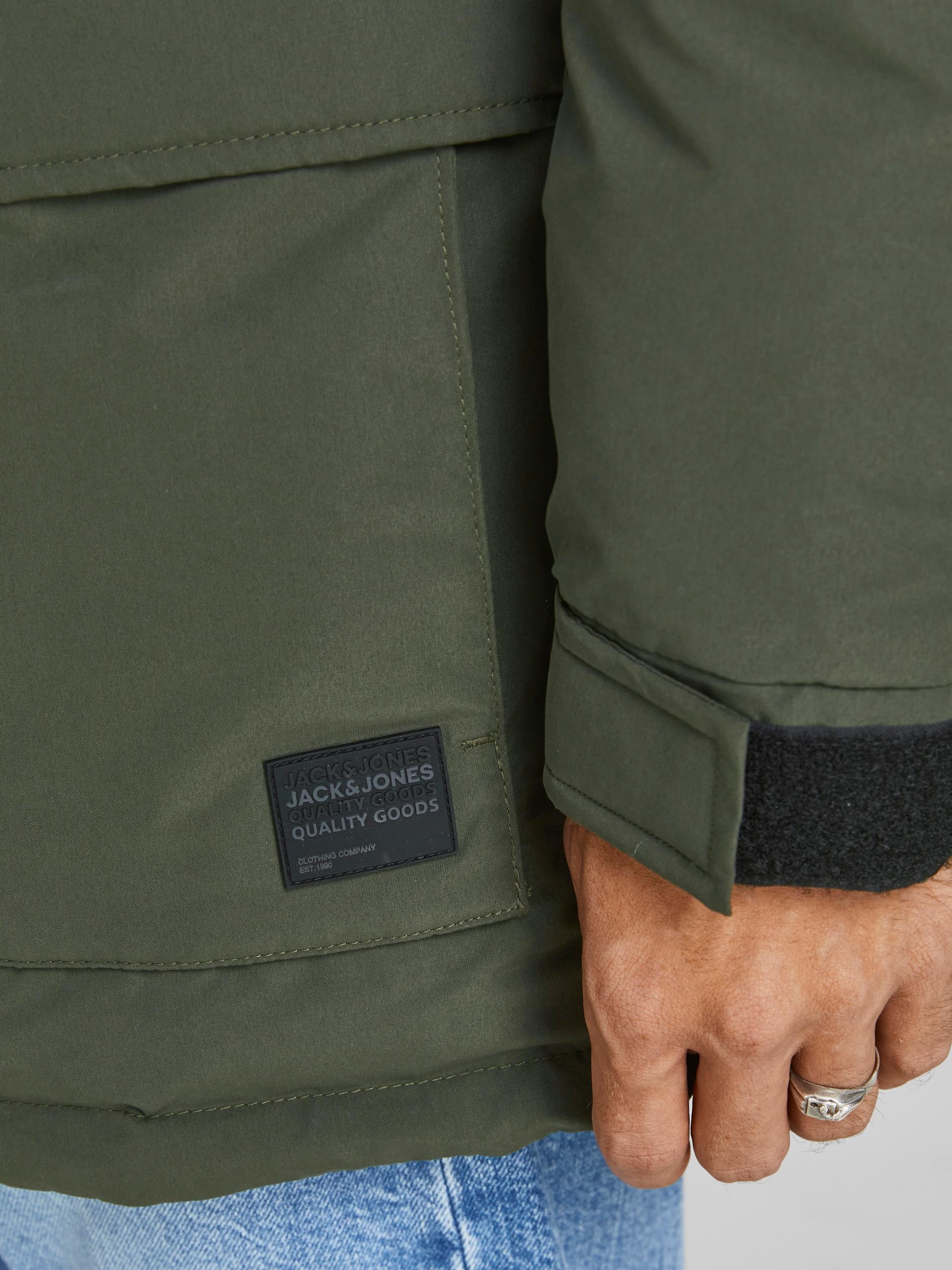Jack Jones Erkek Parka 12190042 Forest Night
