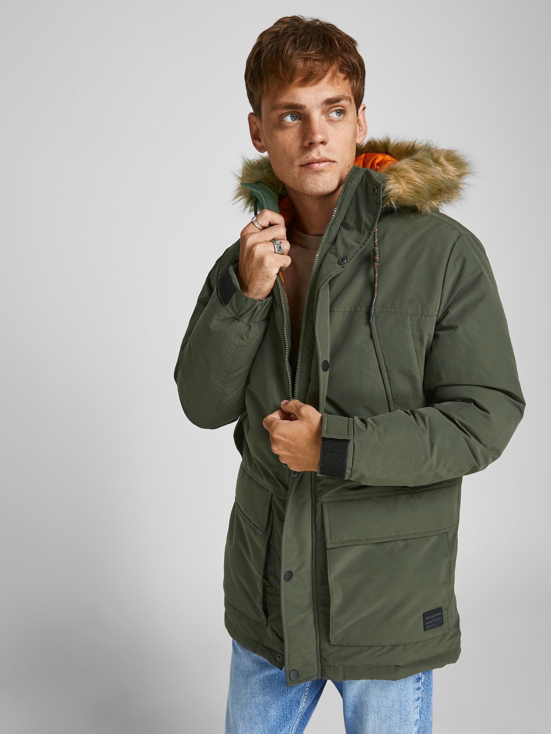Jack Jones Erkek Parka 12190042 Forest Night