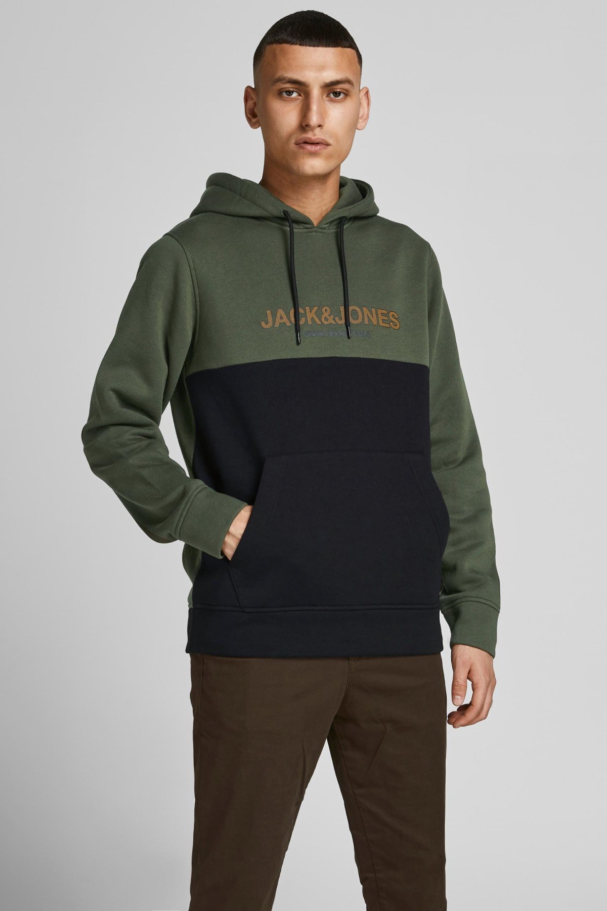 Jack Jones Erkek S-Shirt 12190441 Forest Night