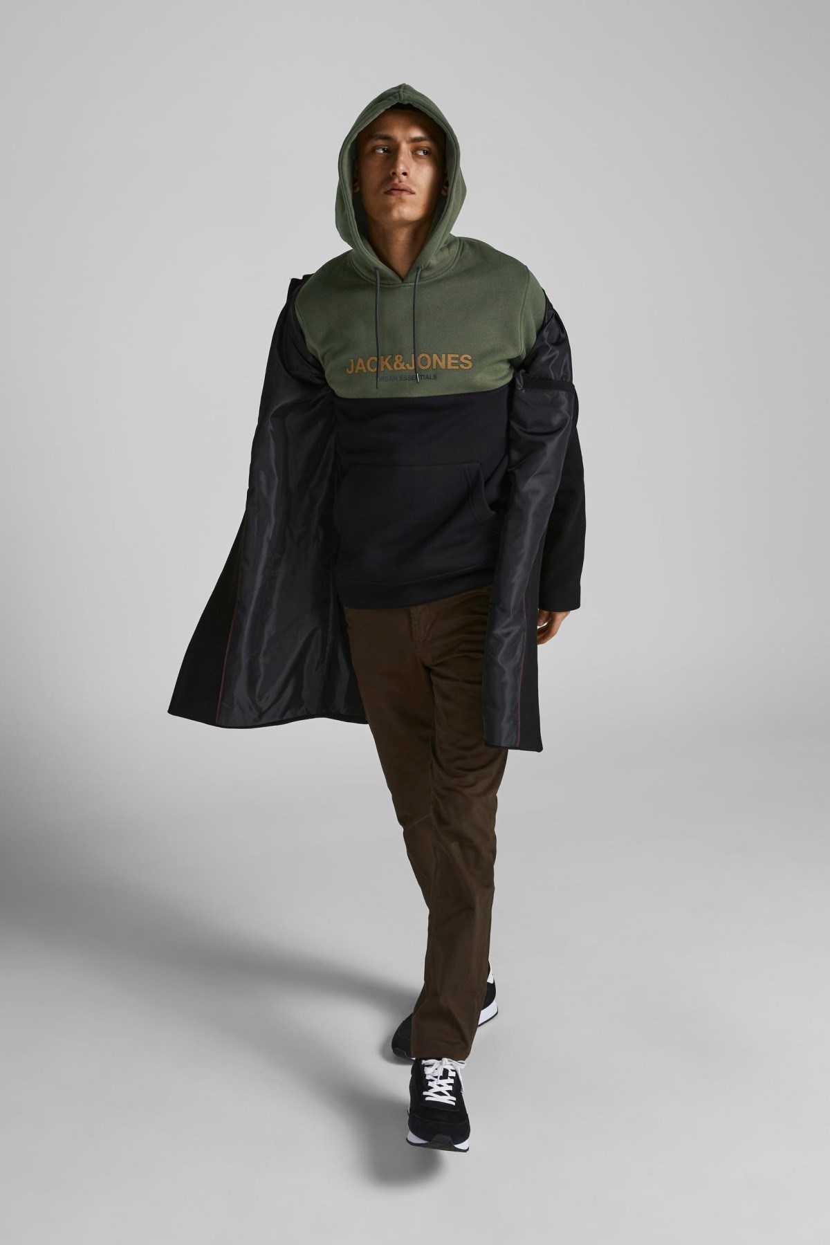 Jack Jones Erkek S-Shirt 12190441 Forest Night