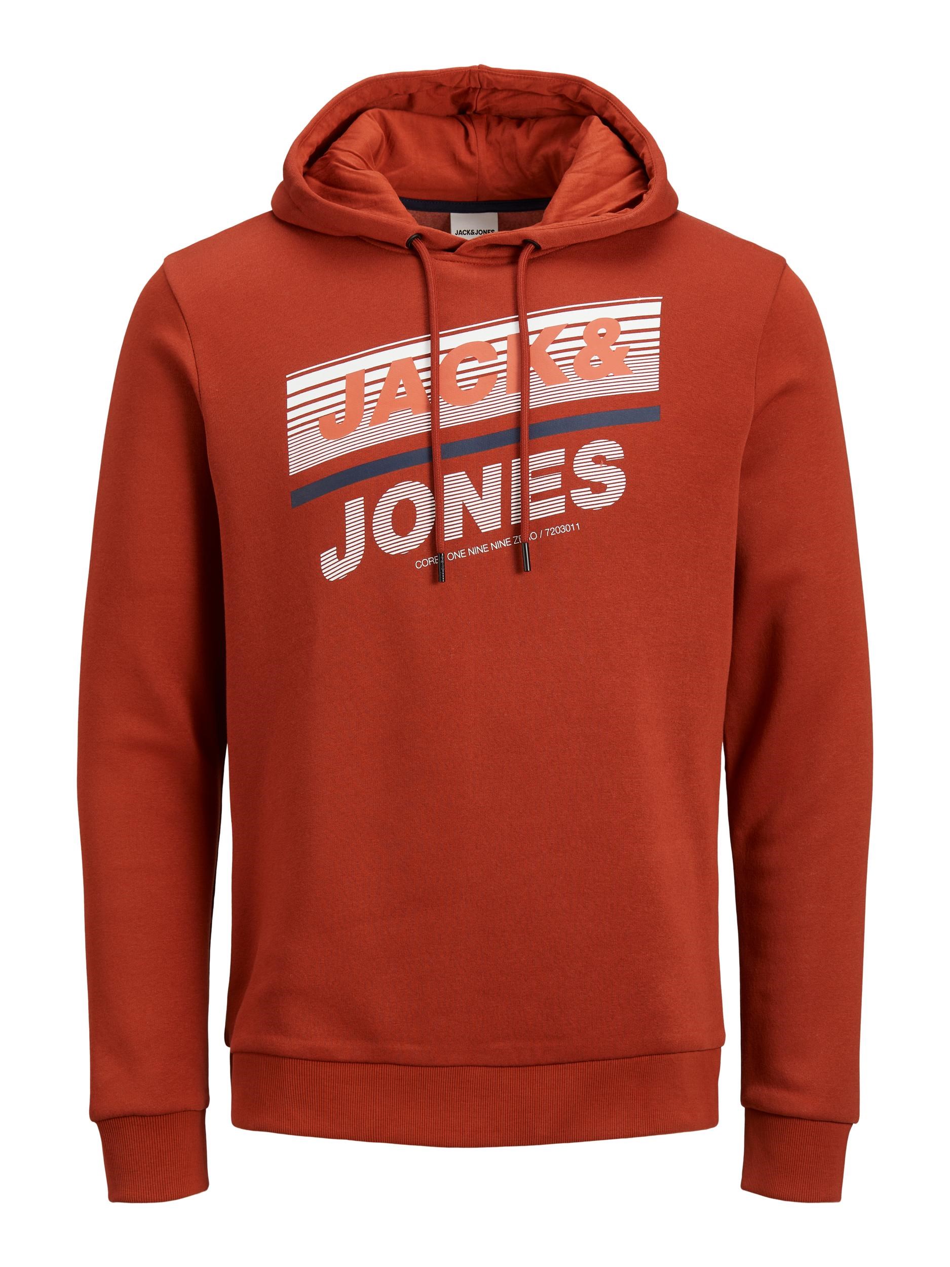 Jack Jones Erkek S-Shirt 12191028 Red Ochre