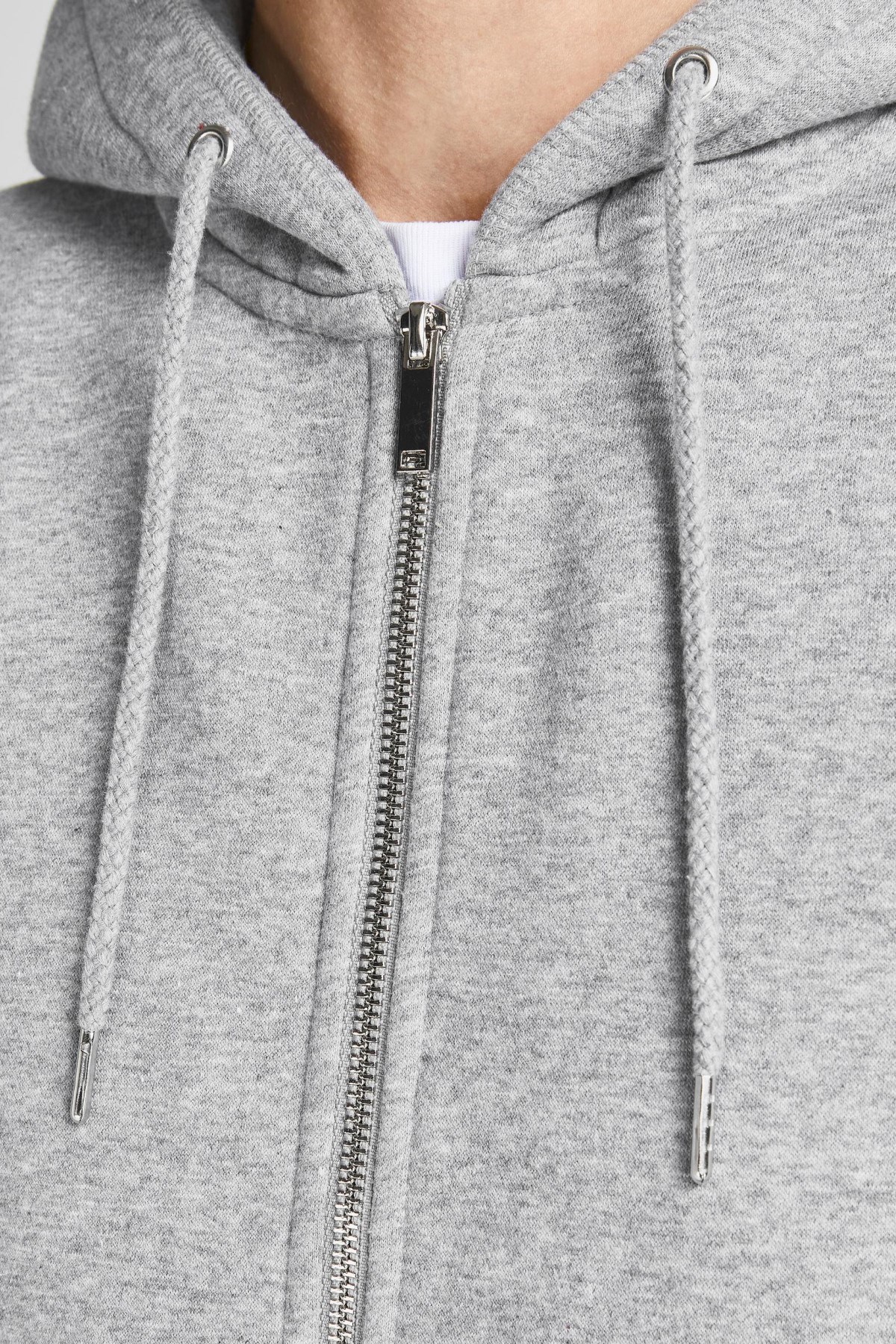 Jack Jones Erkek S-Shirt 12191895 Light Grey Melange