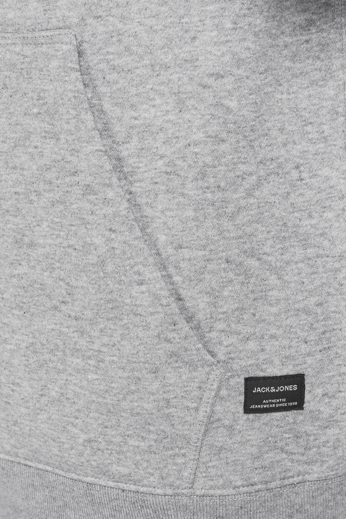 Jack Jones Erkek S-Shirt 12191895 Light Grey Melange