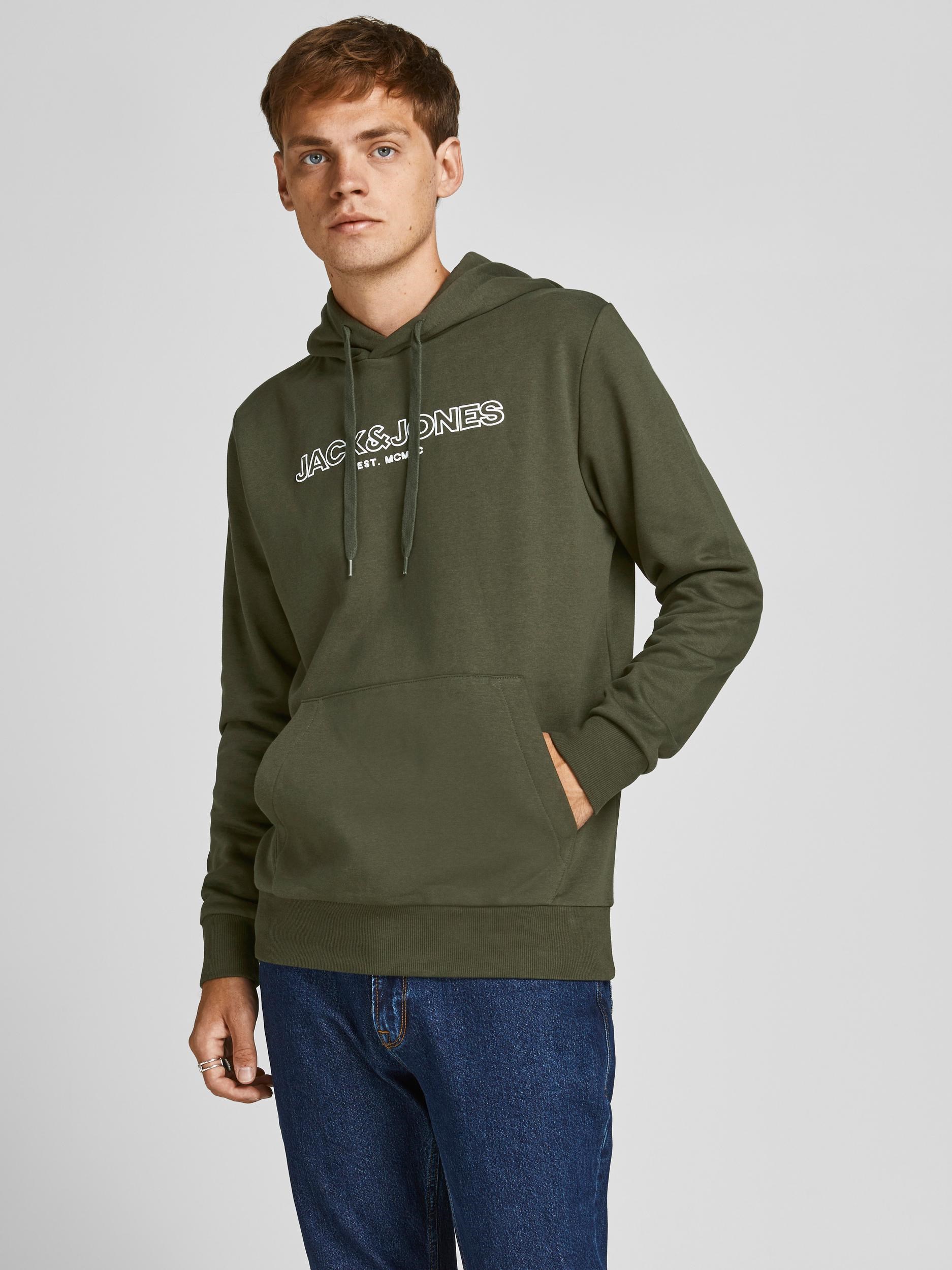 Jack Jones Erkek S-Shirt 12192093 Forest Night