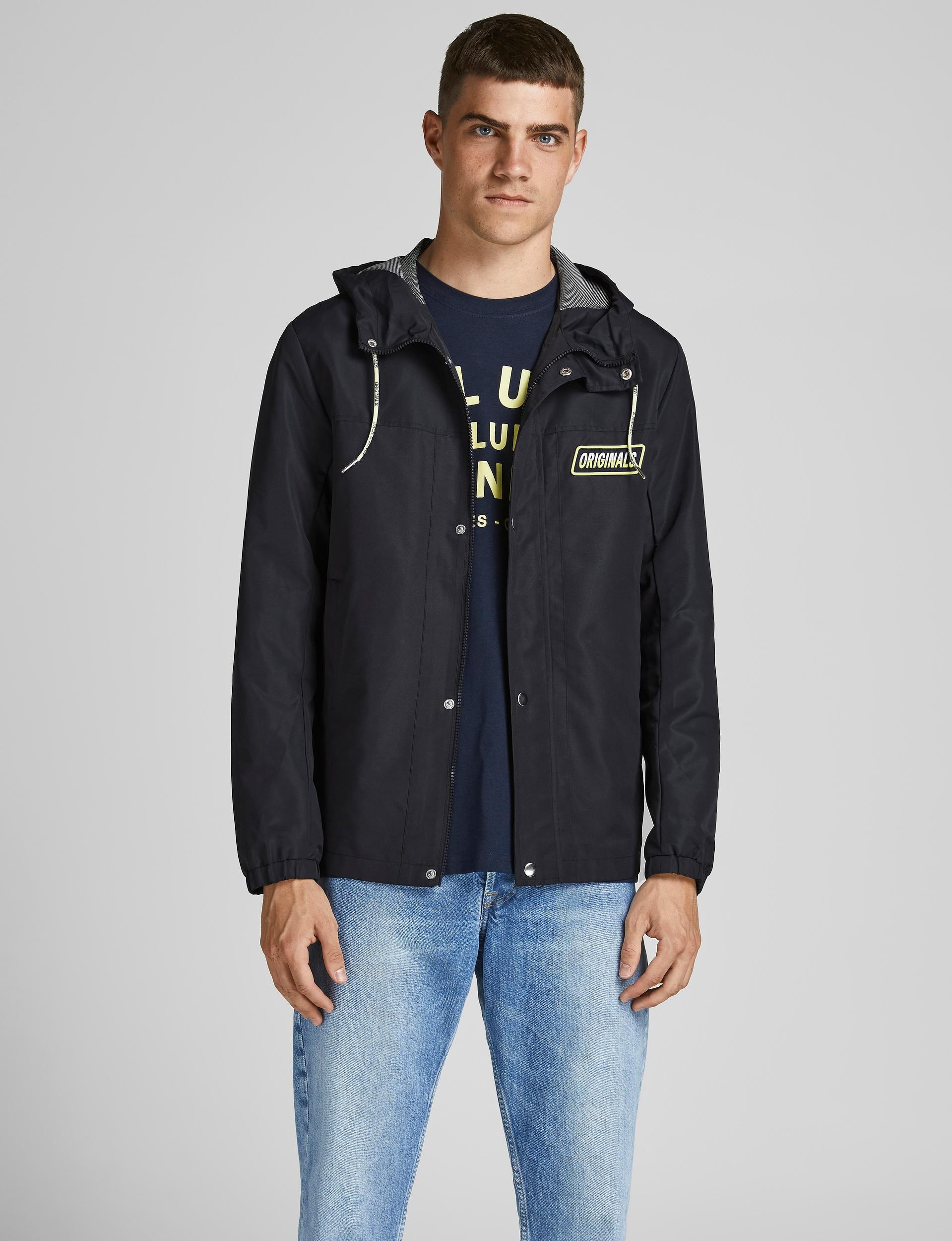 Jack Jones Erkek Ceket 12192737 Black Navy