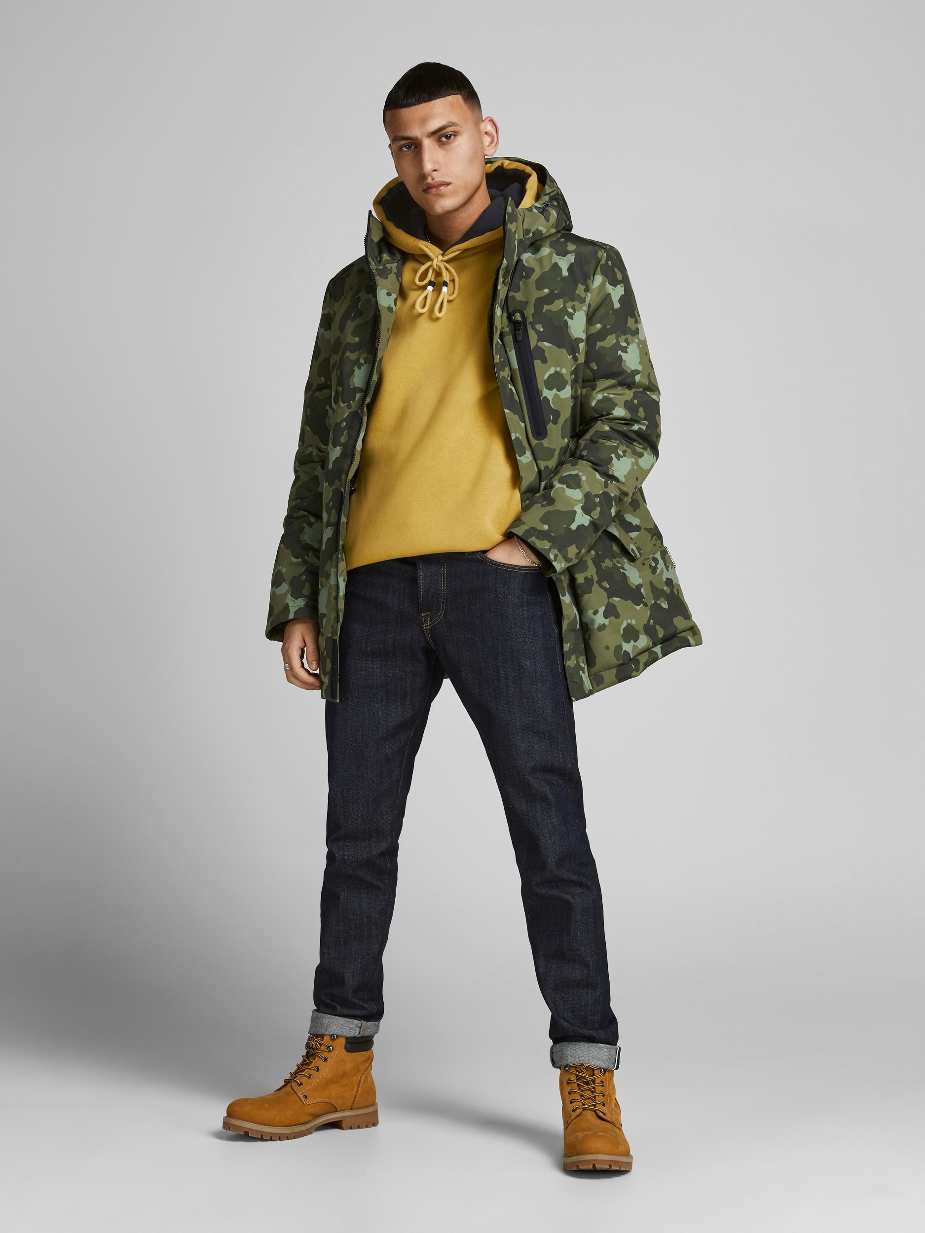 Jack Jones Erkek S-Shirt 12194399 Honey Mustard