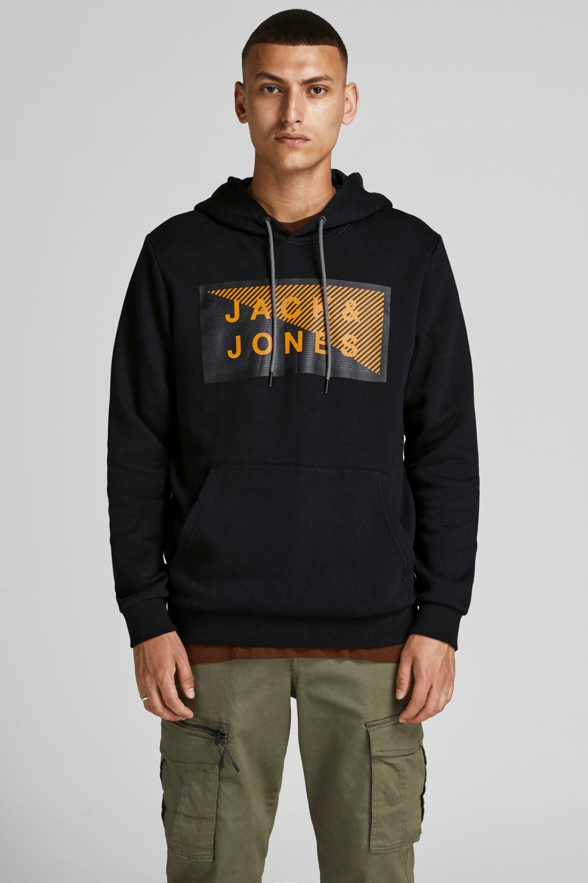 Jack Jones Erkek S-Shirt 12195903 Black