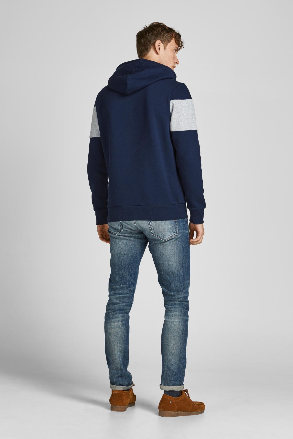 Jack Jones Erkek S-Shirt 12198477 Navy Blazer