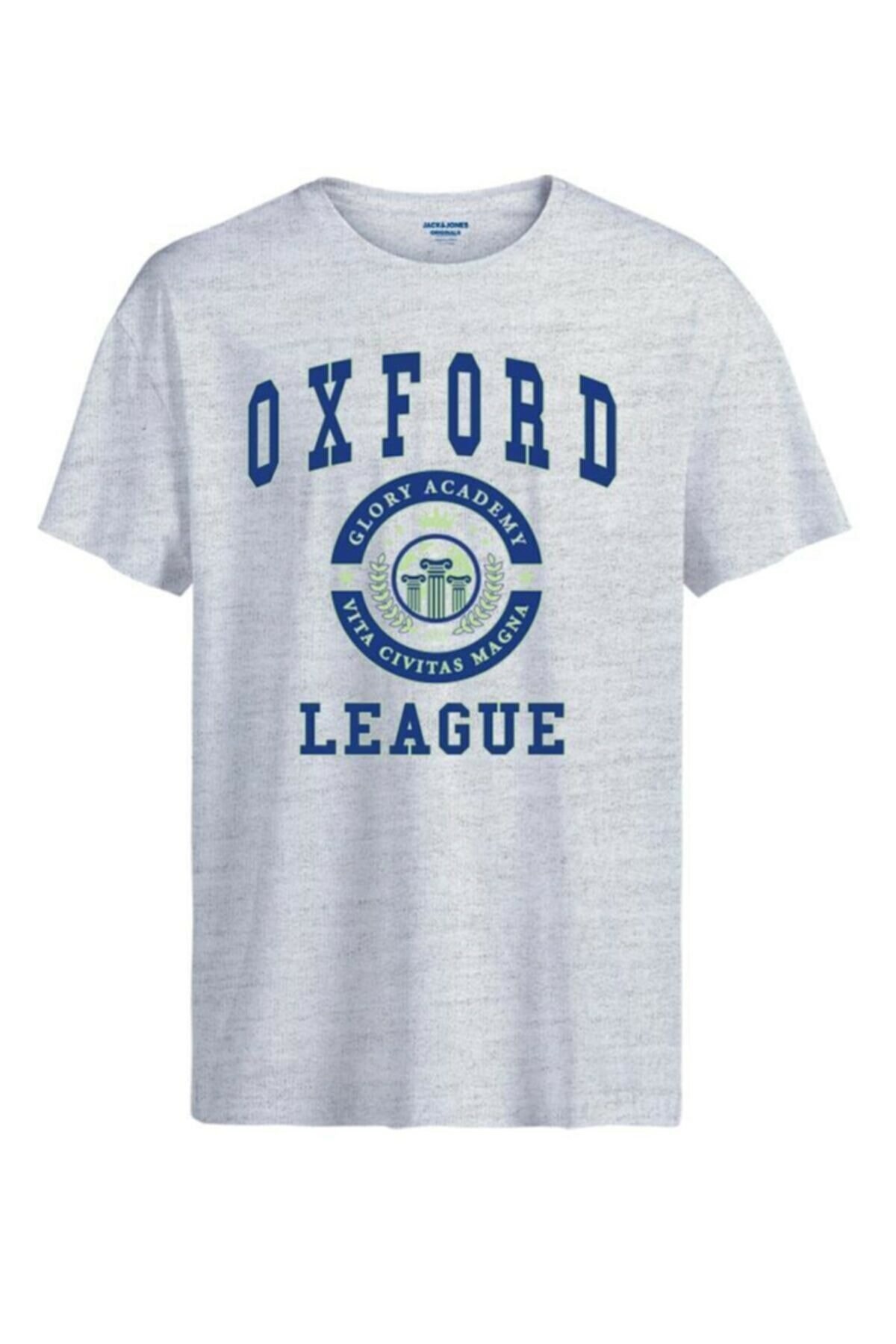 Jack Jones Erkek T-Shirt 12200046 White Melange