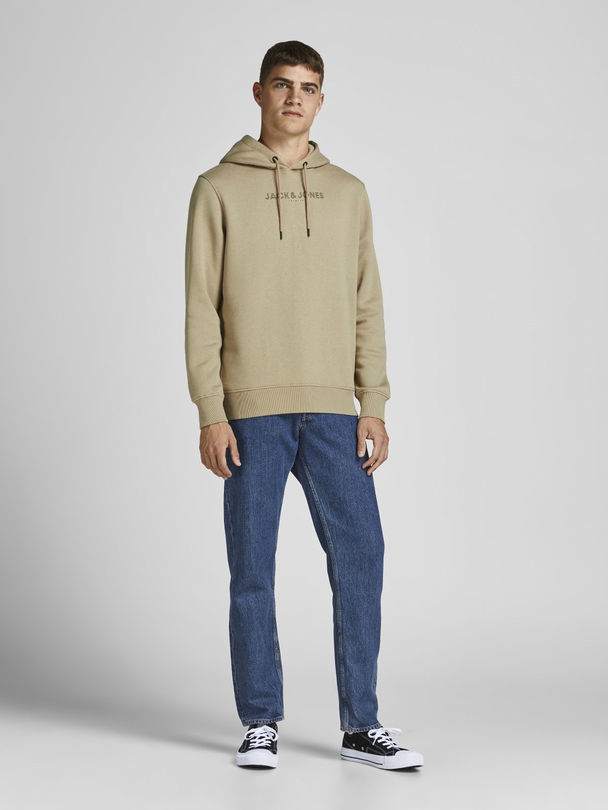 Jack Jones Erkek S-Shirt 12201561 Silver Sage