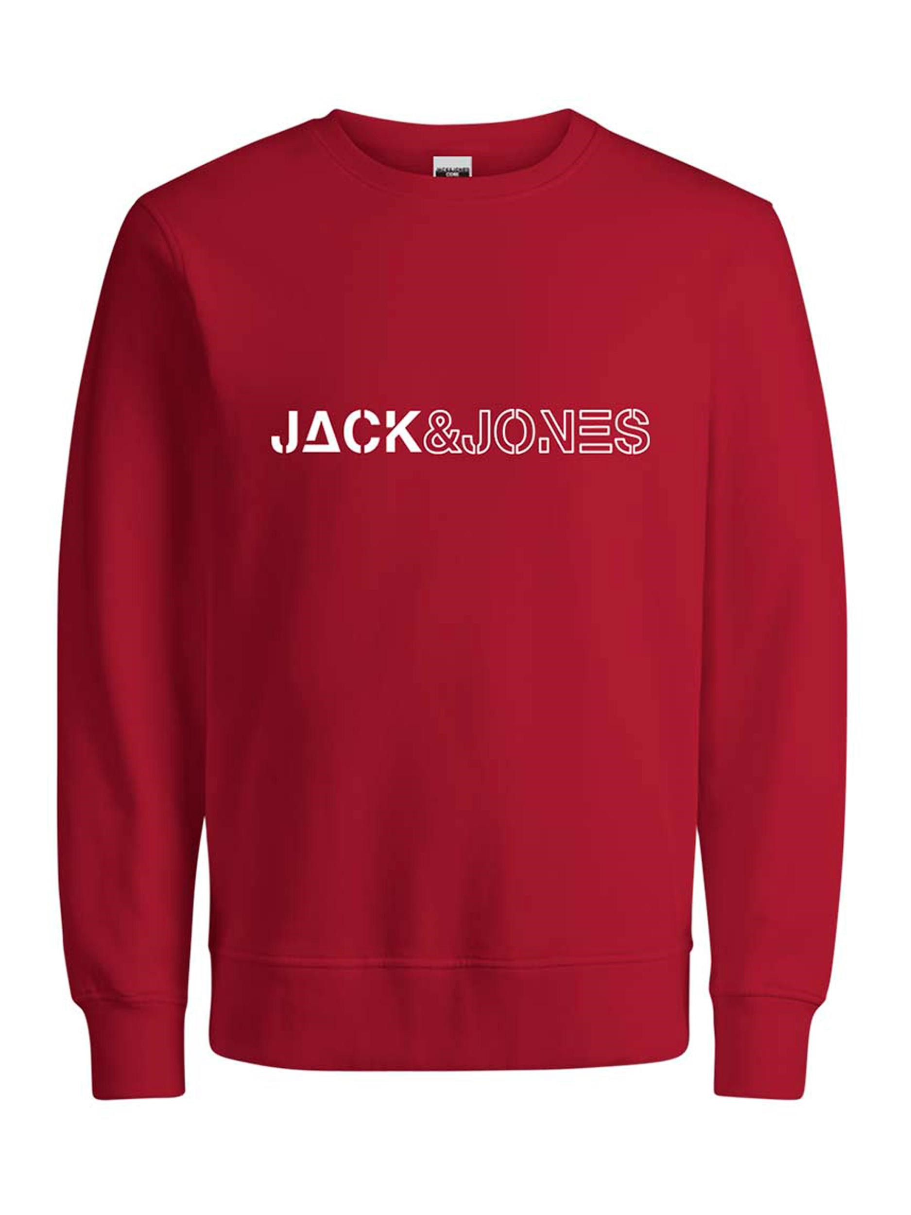 Jack Jones Erkek S-Shirt 12201841 Rio Red
