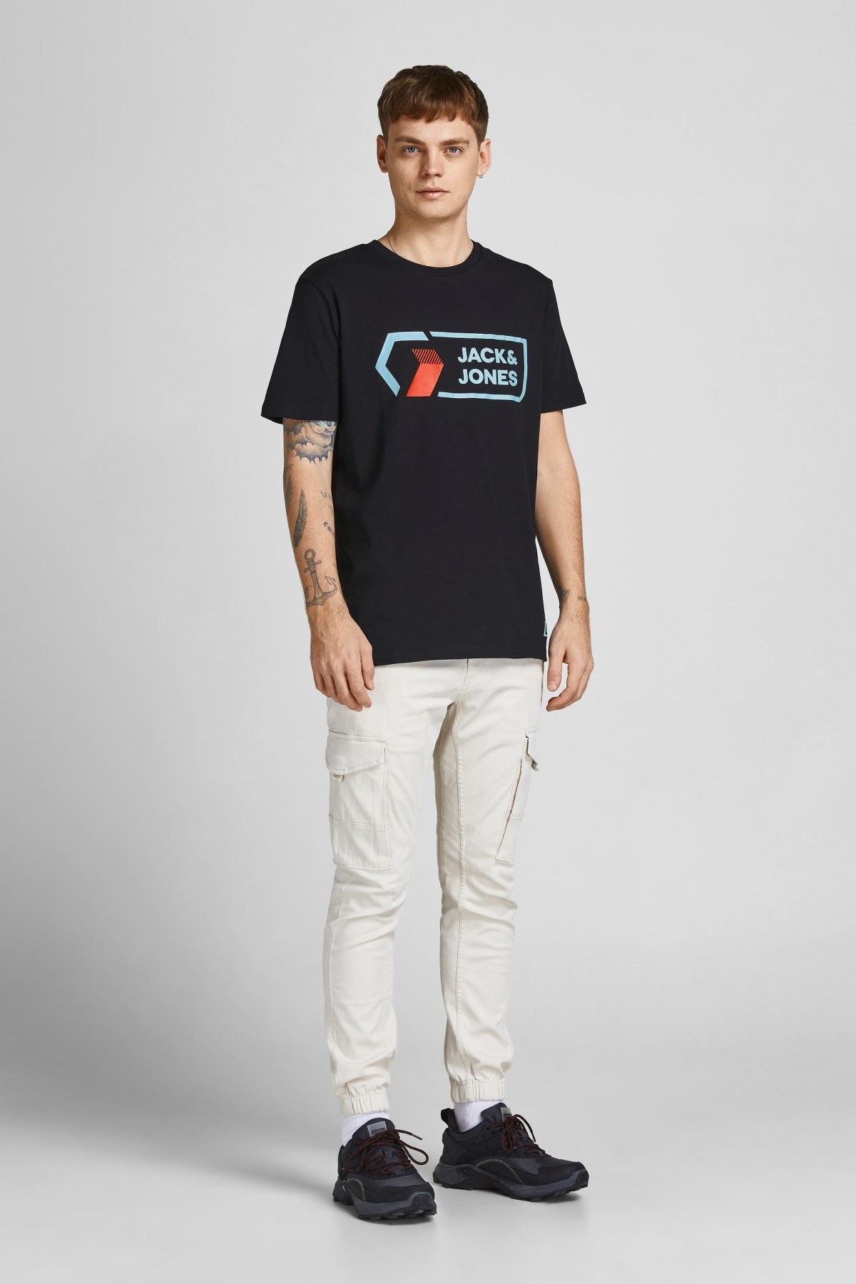 Jack Jones Erkek T-Shirt 12204902 Black